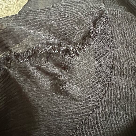 PAMELA LOVE Black Sheer Midi Dress - Picture 5 of 10